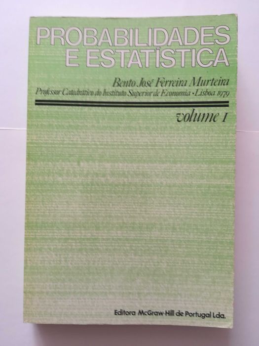 livro - Probabilidades e estatística - 2 volumes