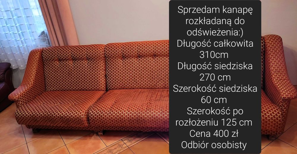 Kanapa rozkładana