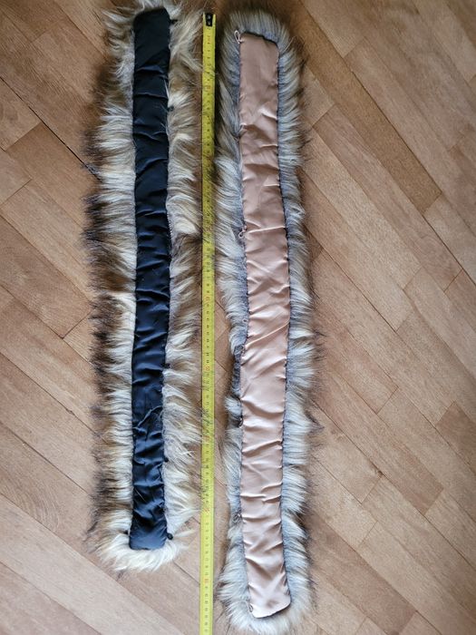 Kołnierz sztuczne futro obszycie