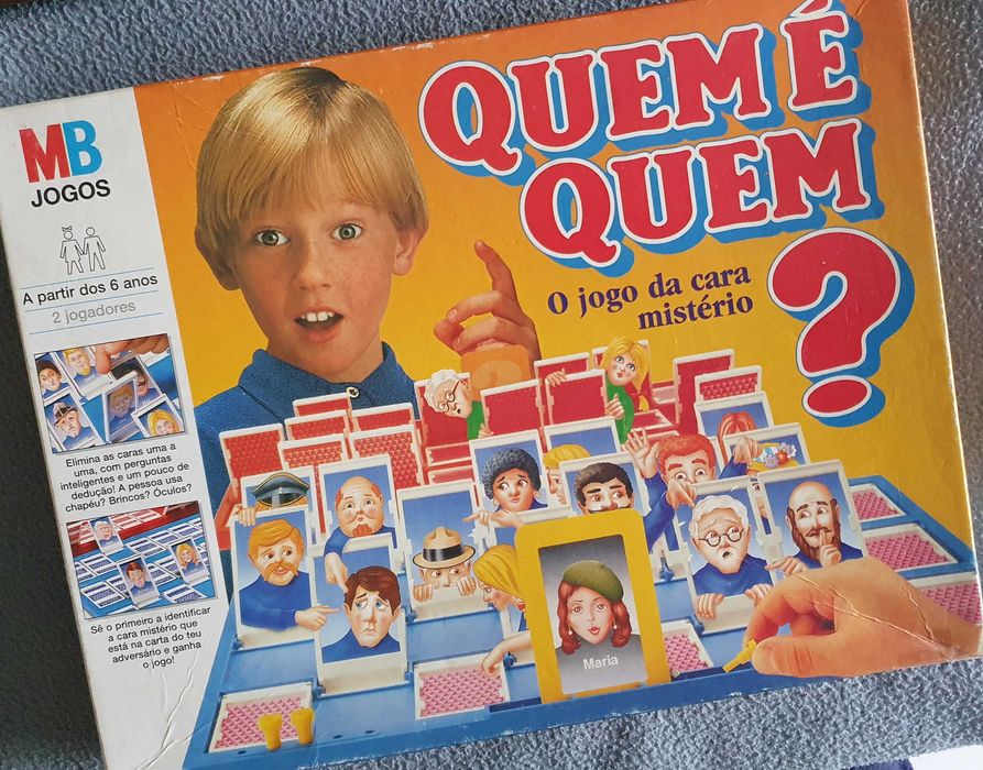 Jogo vintage, Quem é Quem? O Jogo da Cara Mistério - MB Jogos, Anos 80