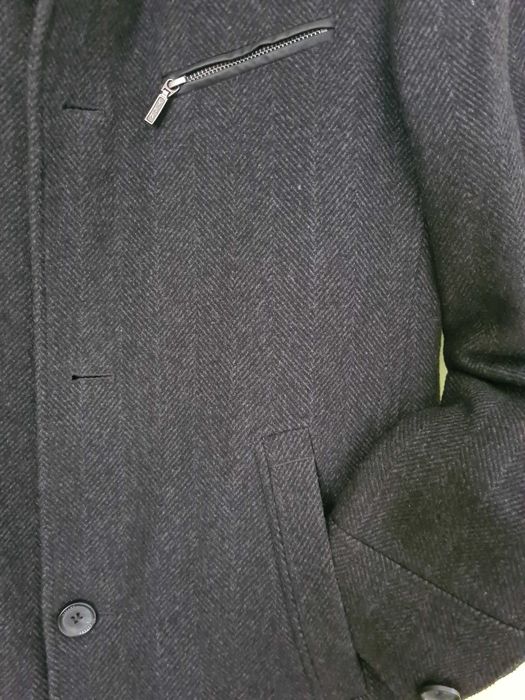 Kurtka męska, krótki płaszcz Lavard wełna z kaszmirem 48 /176