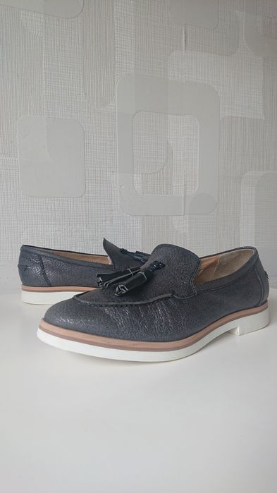 Кожаные шикарные лоферы туфли мокасины geox respira оригинал!