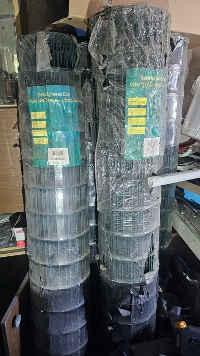 Kompletne ogrodzenie 125mb Siatka 100x25mm wys.1,5mb  + słupki