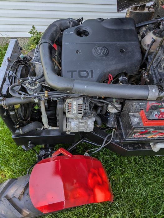 Саморобний міні трактор 4×4 1.9TDI