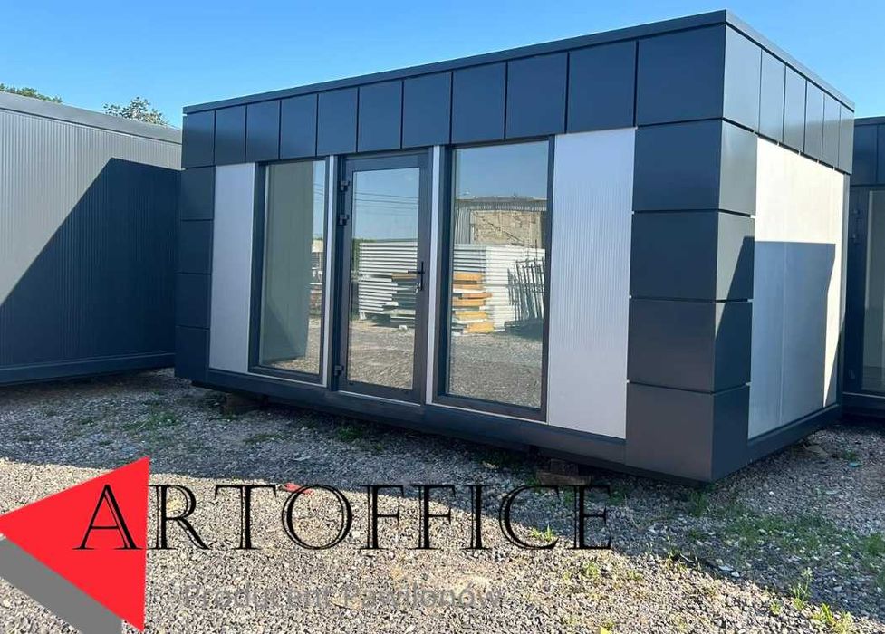 Pawilon handlowy biuro kiosk wystawowy showroom palarnia 6x3m