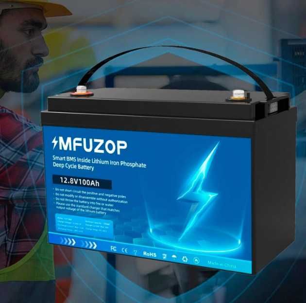 LiFePO4 батарея 12V 100Ah Аккумулятор Datouboss, BMS 1280Wh акумулятор