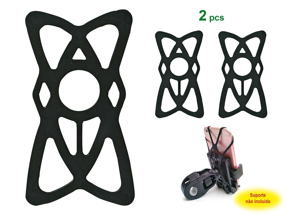 Elástico de segurança para prender telemóvel no suporte do guiador