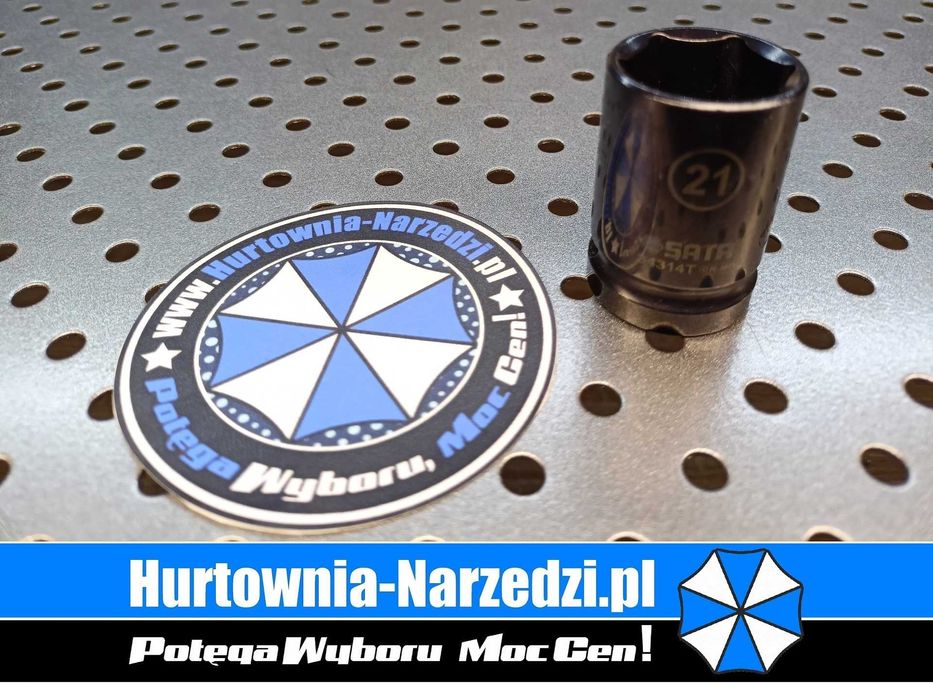 Nasadka 6-kątna cienkościenna  Udarowa 1/2" 21 mm SATA 21mm