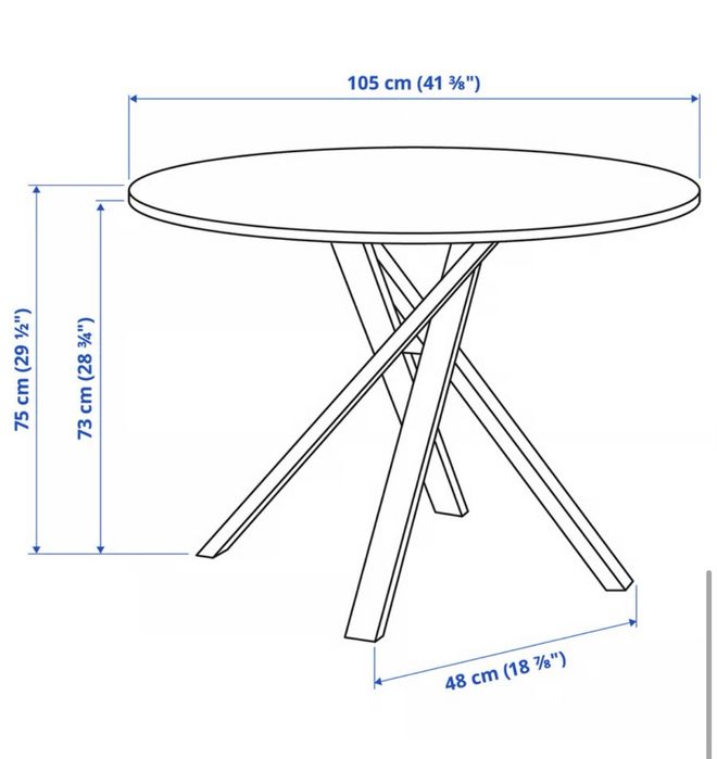 stół IKEA okrągły
