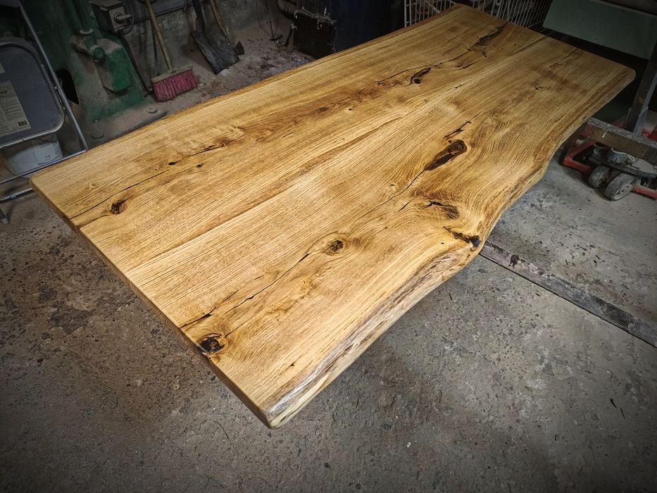 Blat dębowy 175x73 Live Edge na biurko ławę stół