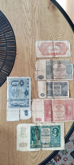 Stare polskie banknoty 1936-1946