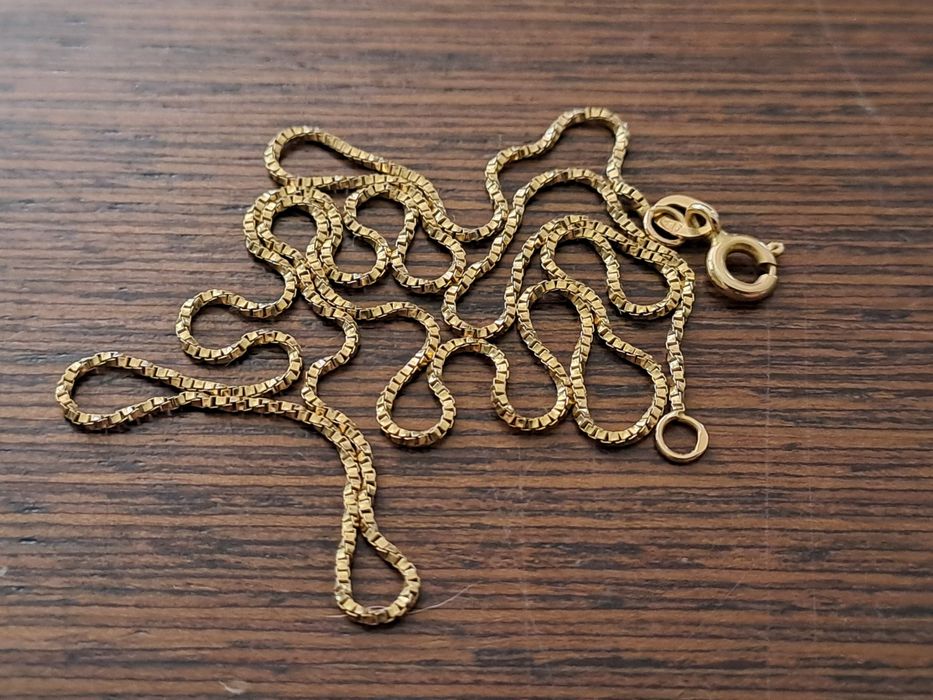 Złoty łańcuszek kostka 2g