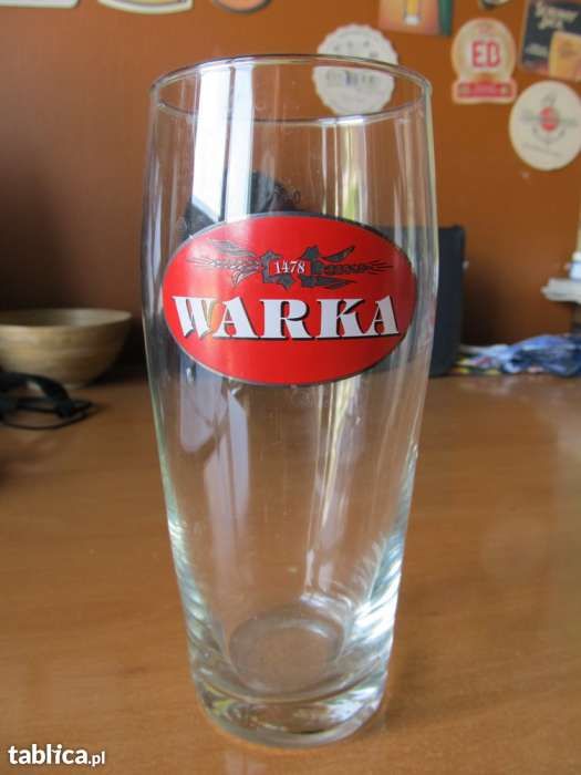 Warka - 5x szklanka 1x kufel