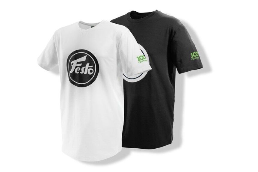 2 koszulki festool na 100 lecie