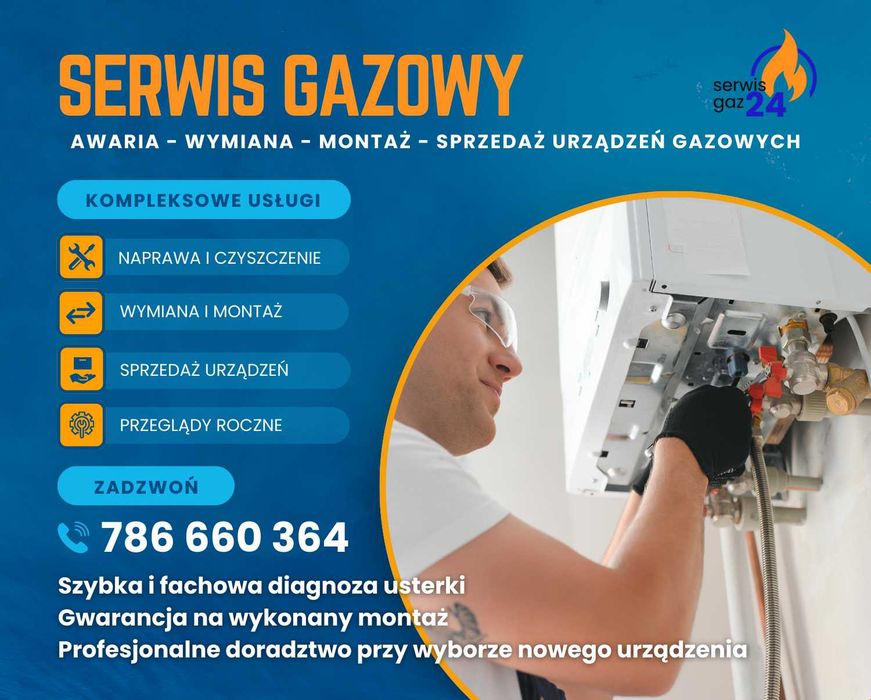 SERWIS GAZOWY: naprawa - wymiana - montaż - sprzedaż urządzeń gazowych