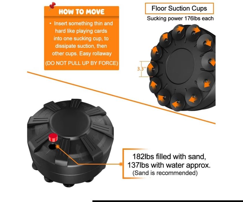 Base suporte saco pancada