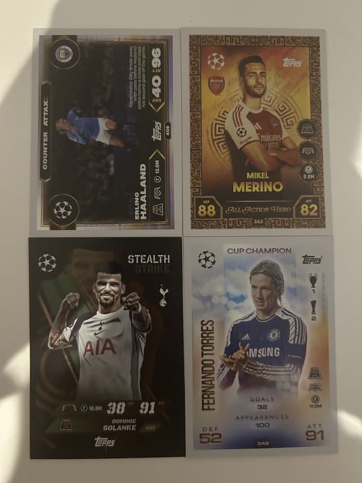 Karty Match Attax 25/26 - Haaland, Torres, Merino, Solanke