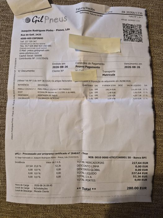 Pneus pirelli powergy 2. 225/50/R17