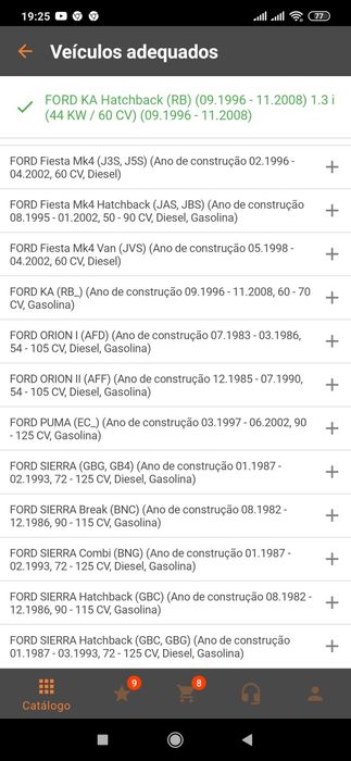 Pastilhas de travão Ford ( vários modelos )