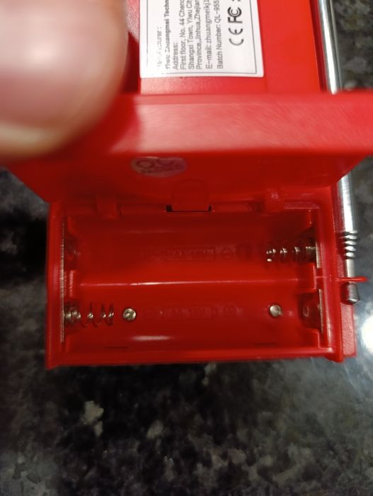 Radio a pilhas para apagões