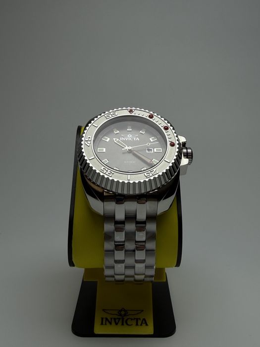 Invicta 49778, чоловічий сріблястий годинник, інвікта чоловічі 50мм