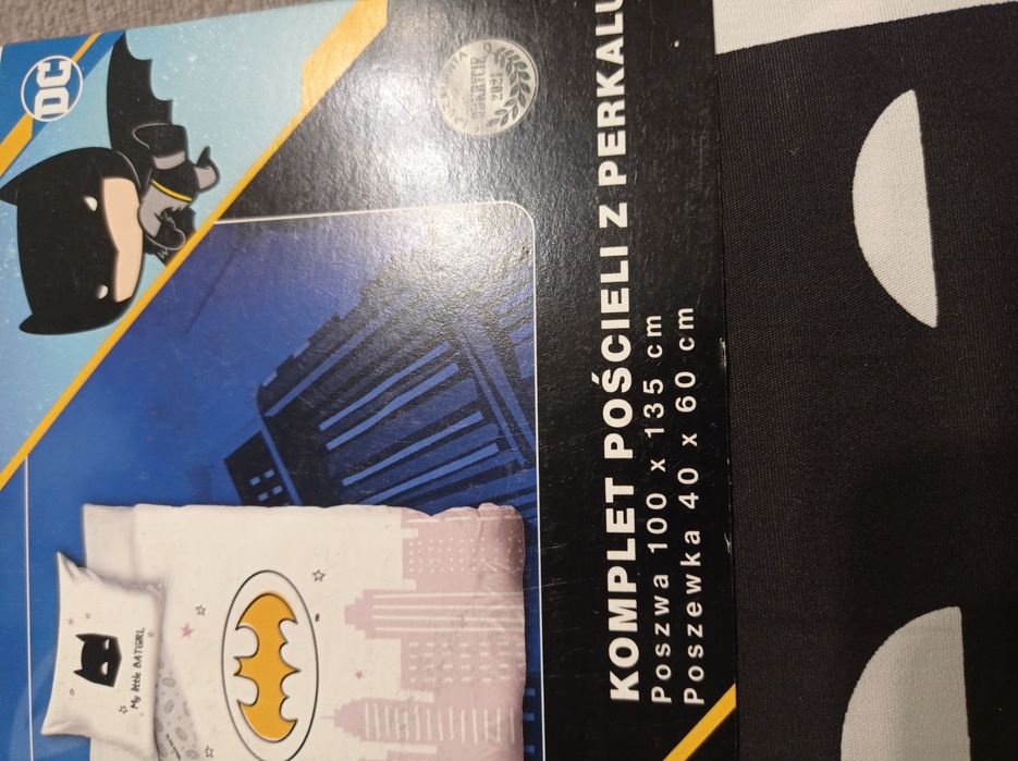 Komplet pościeli bawełnianej, pościel dla dziewczynki batgirl Batman