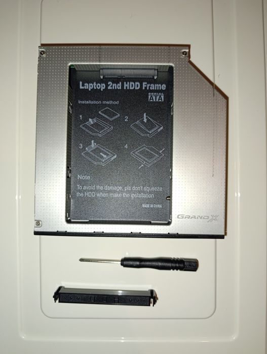 Адаптер підключення у відсік приводу ноутбука Grand-X HDD 2.5''