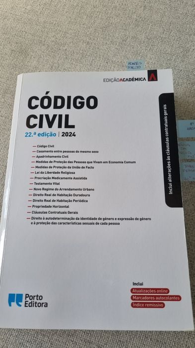 Código Civil 22 edição Porto Editora
