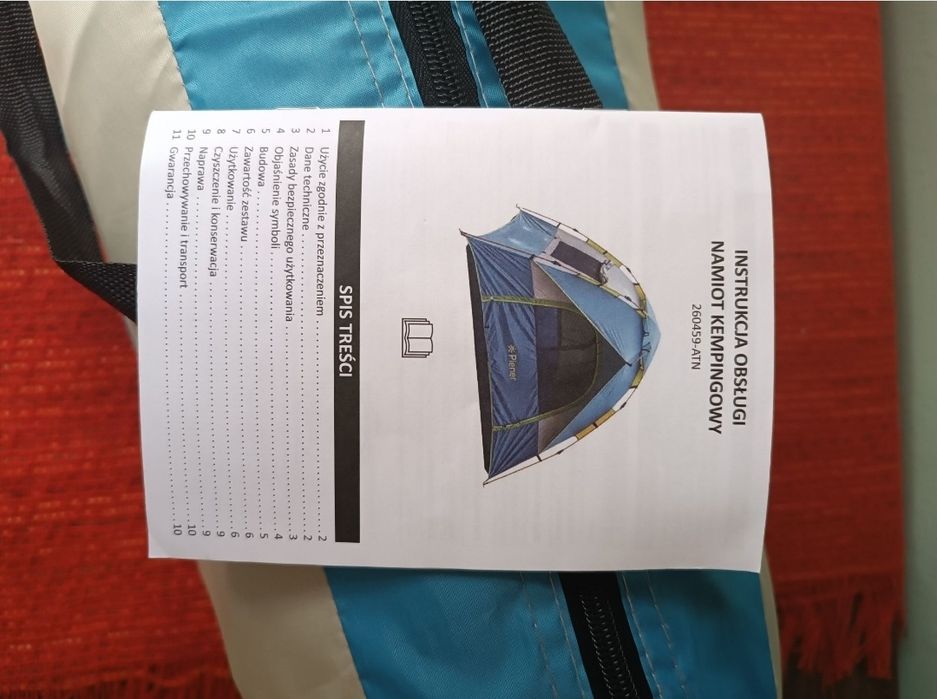 Namiot kampingowy  3-osobowy