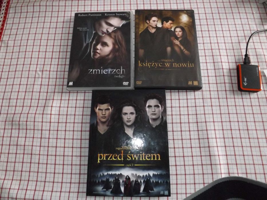 Zmierzch, saga , przed świtem 2, księżyc w nowiu . dvd , koncerty