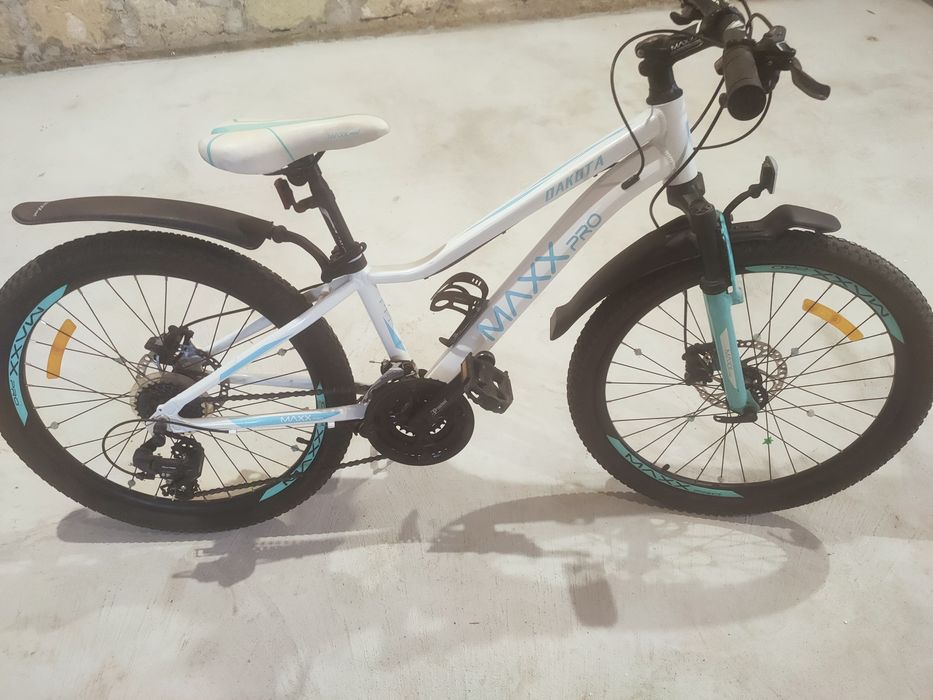 Велосипед MaxxPro 24" 12"(30 см) DAKOTA-21 біло-бірюзовий