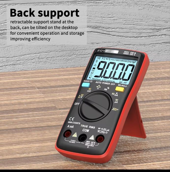 ZOTEK ZT109 Цифровой мультиметр 9999 ОТСЧЕТОВ батарейки