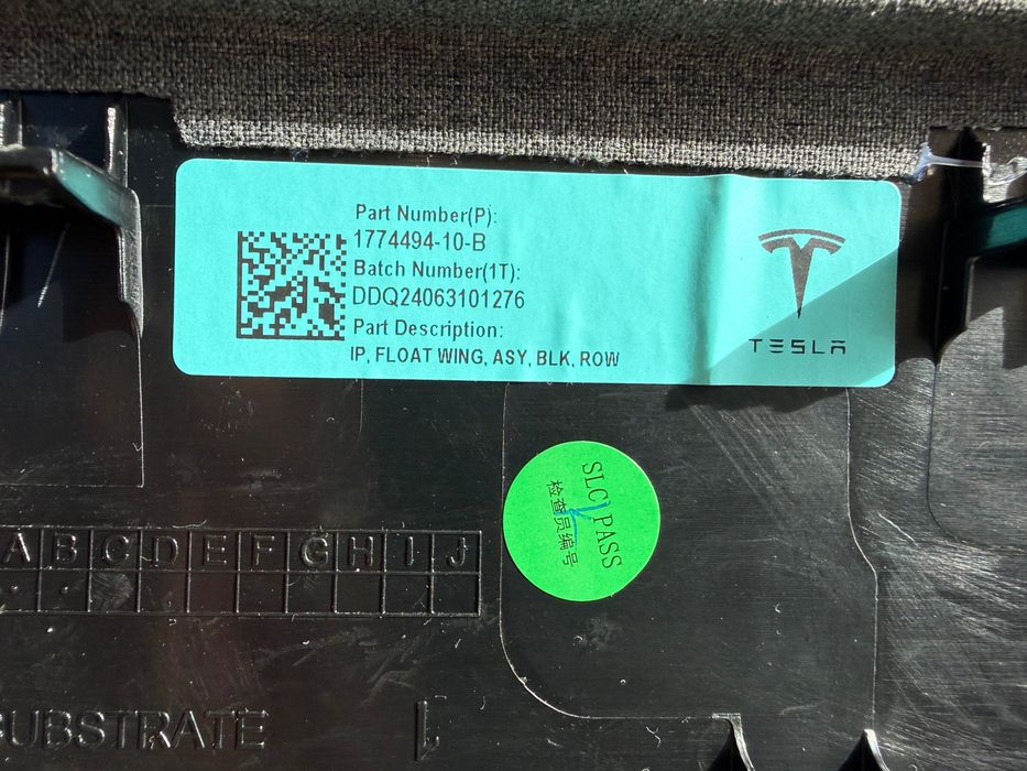 Barra de decoração painel de instrumentos Tesla Model 3 Highland