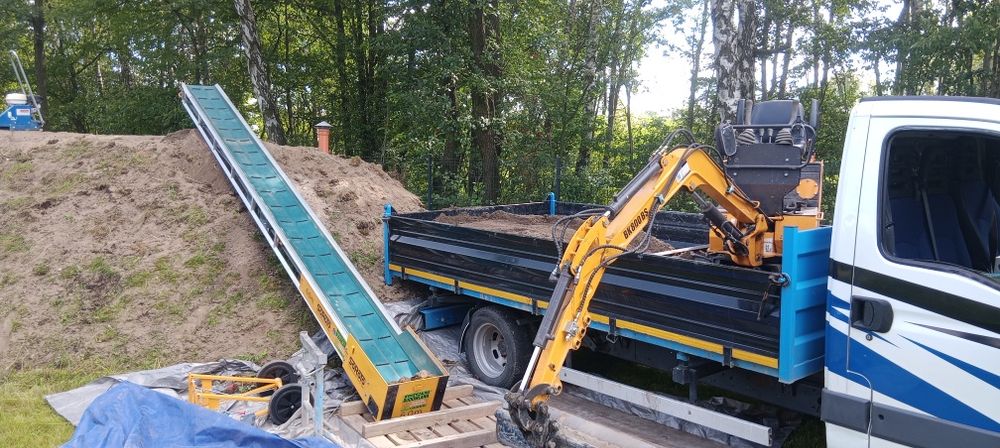 Usługi mini koparką, transport wywrotką.