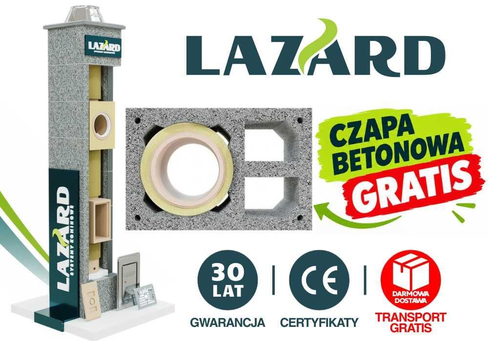 System kominowy LAZARD TERMO PLUS SW2 fi200 8m + 2 wentylacje do kominka, pelletu certyfikowany ceramiczny ocieplony kompletny komin systemowy