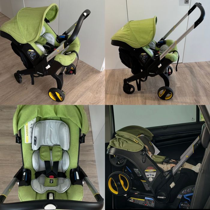 Carrinho-ovo de bebé Doona i + bolsa + proteção solar