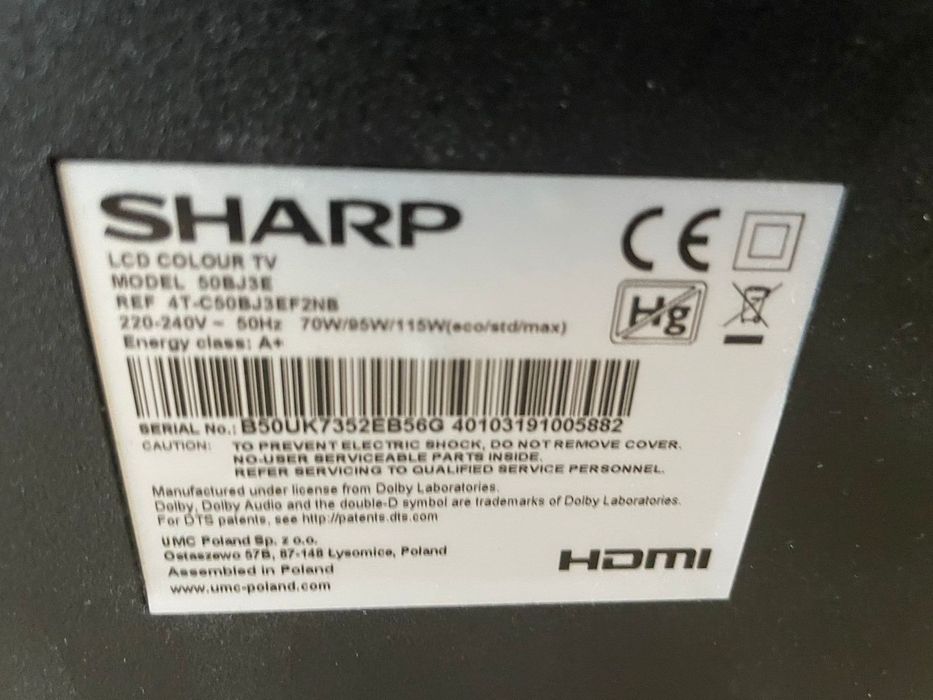 Продам телевизор Sharp