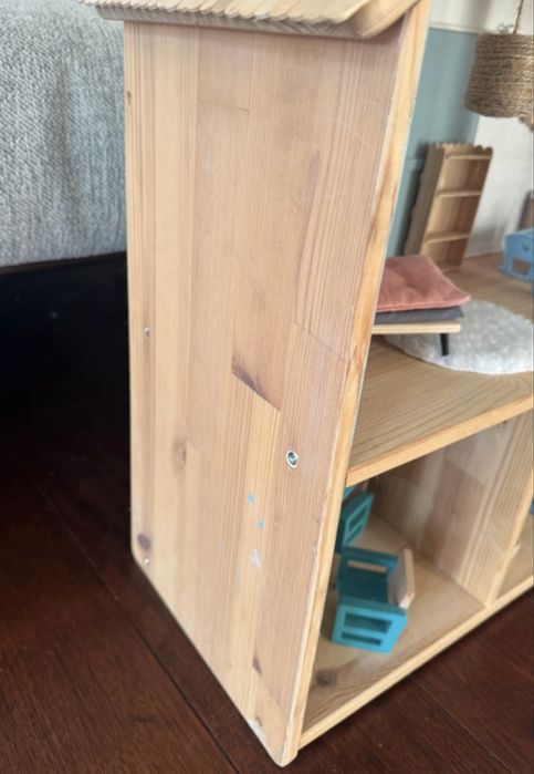 Domek drewniany i mebelki dla lalek lol myszek maileg Ikea Flisat