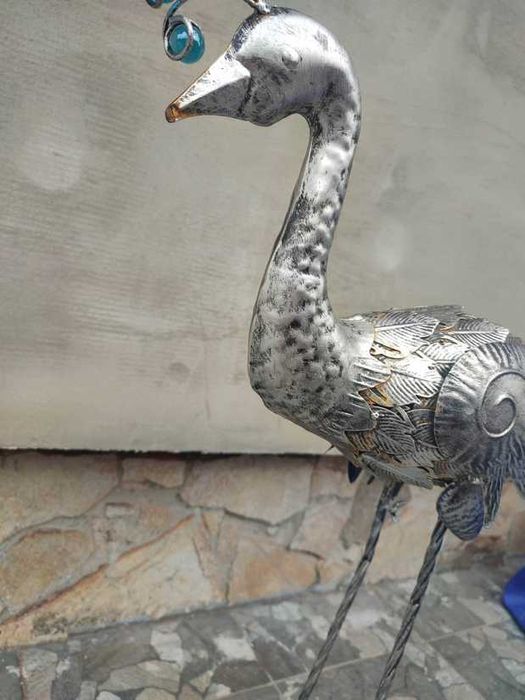 Metalowy paw,ozdoba do ogrodu,na balkon,vintage