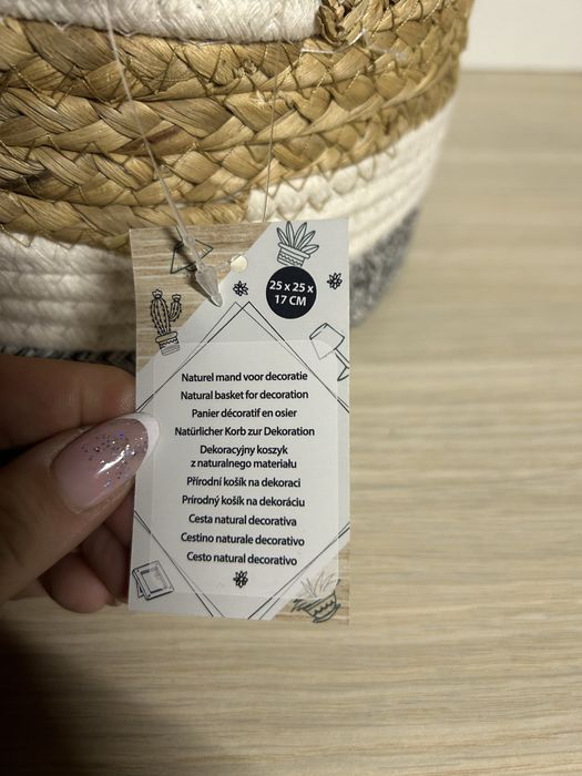 Zestaw 2 koszyków dekoracyjnych nr.6860