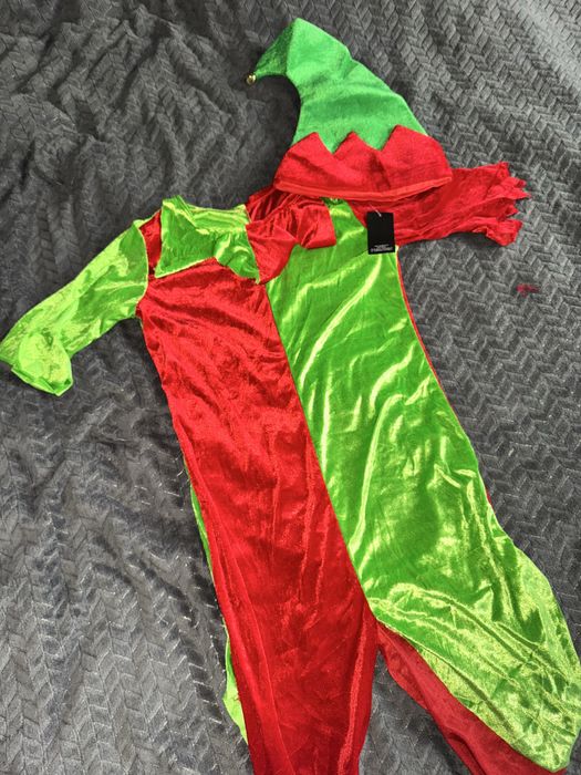 Stroj elfa elfinki peruka