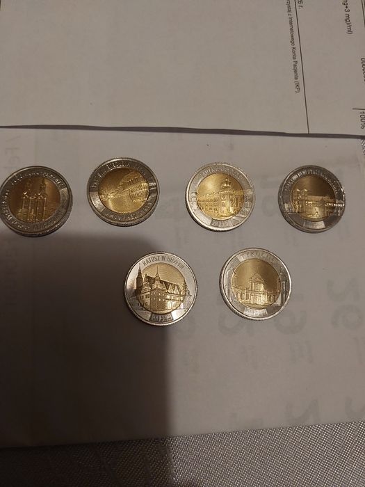 Sprzedam 10 monet okolicznościowych 5 zł