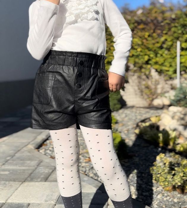 Шорти з еко шкіри 116-122 дівчинка