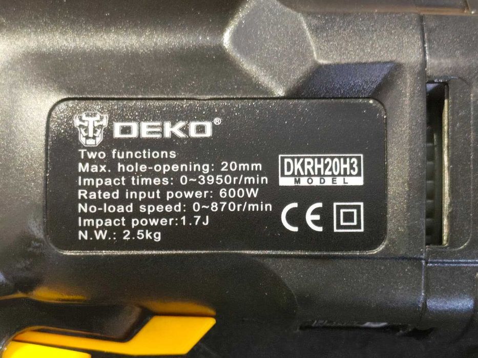 Martelete Perfurador Deko DKRH20 SDS Plus com Maleta – Usado (15)