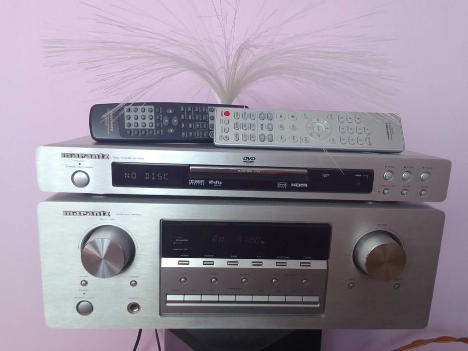Marantz SR4021  Amplituner stereo plus CD Marantz 3002 piloty zestaw