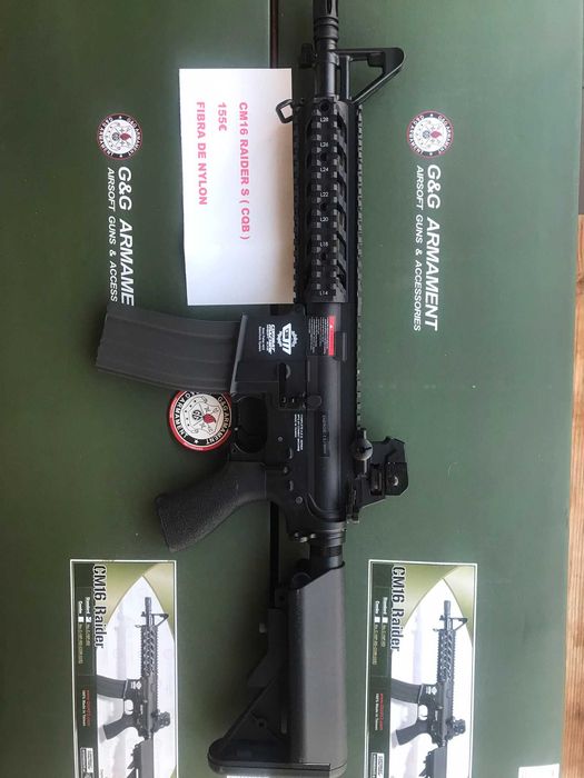 Fuzil Airsoft Eléctrico(AEG) (CQB)-G&G GC16RaiderS+CM16 Raider S