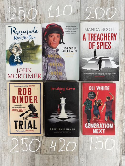 Книги англійською та польською мовами, лот книг