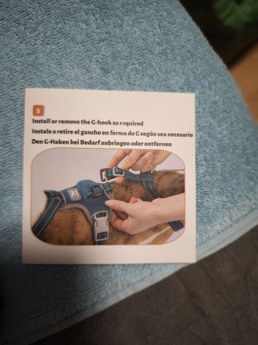 Huntboo Arnês para cão pequeno médio grande, arnês anti-fuga cão com alça, refletor arnês antipuxões para cães, colete respirável e ajustável, L