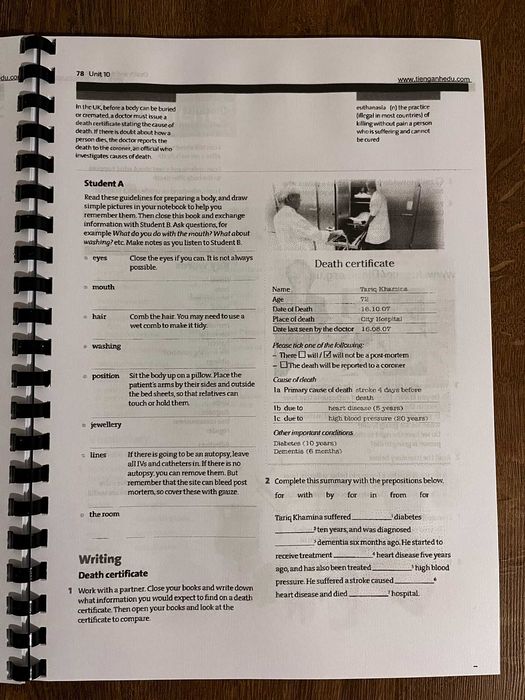 Nursing 1 Student's Book Oxford English for careers
