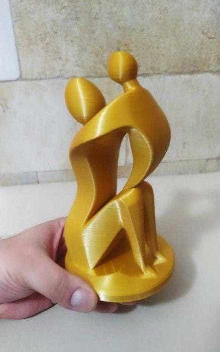 Estátua mãe filho decorativa impressa em 3D Dia das mães Mother's Day